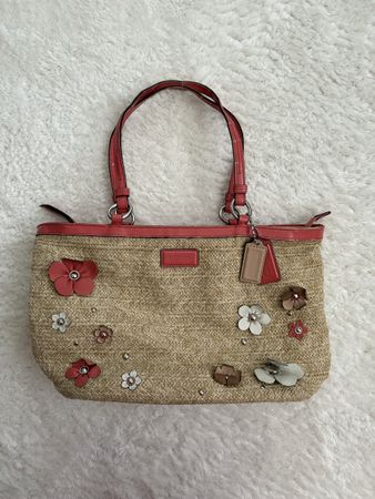 vintage Coach Strandtasche