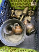Vintage Messing Kupfer Konvolut, orientalischer Stil