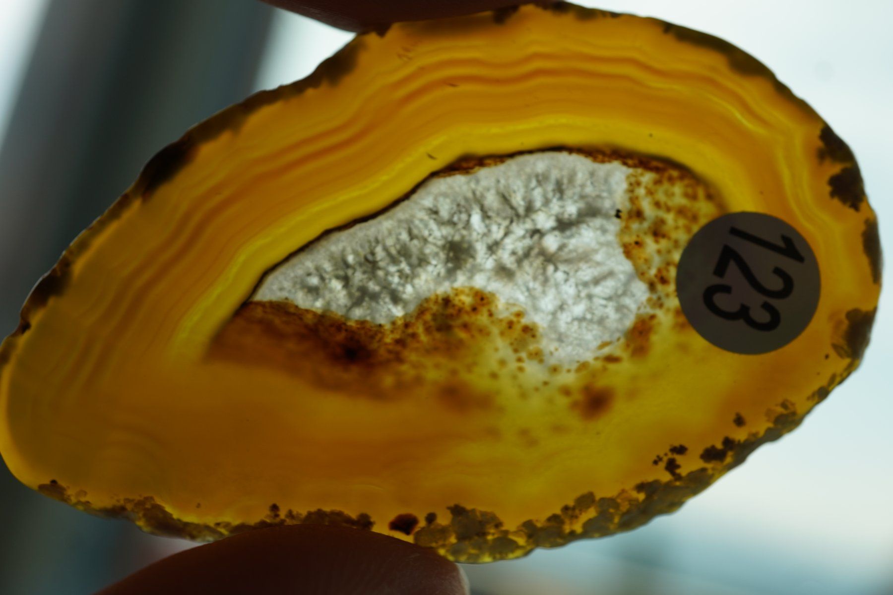 Minerali & Pietre curative: Achat  Scheibe Gelb  Wunderschön       ab  1.-     Räumung – Nuovo e nell'imballaggio originale da Eschenbach SG venduto da topstone 4