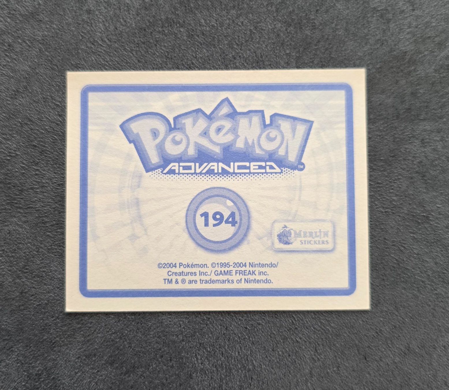 Pokémon Carte collezionabili: Pokémon Advanced Merlin Sticker Topps selten – Nuovo (secondo la descrizione) da Roggwil BE venduto da S_Cards 1