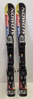 Skis enfant Salomon, 90cm avec fixes reglables