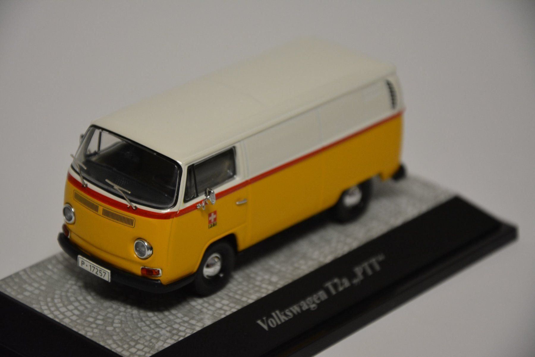 Volkswagen Modellini d'auto: VW T2a Transporter  PTT  , 1:43 – Nuovo e nell'imballaggio originale da Goldach venduto da Feivel9 3