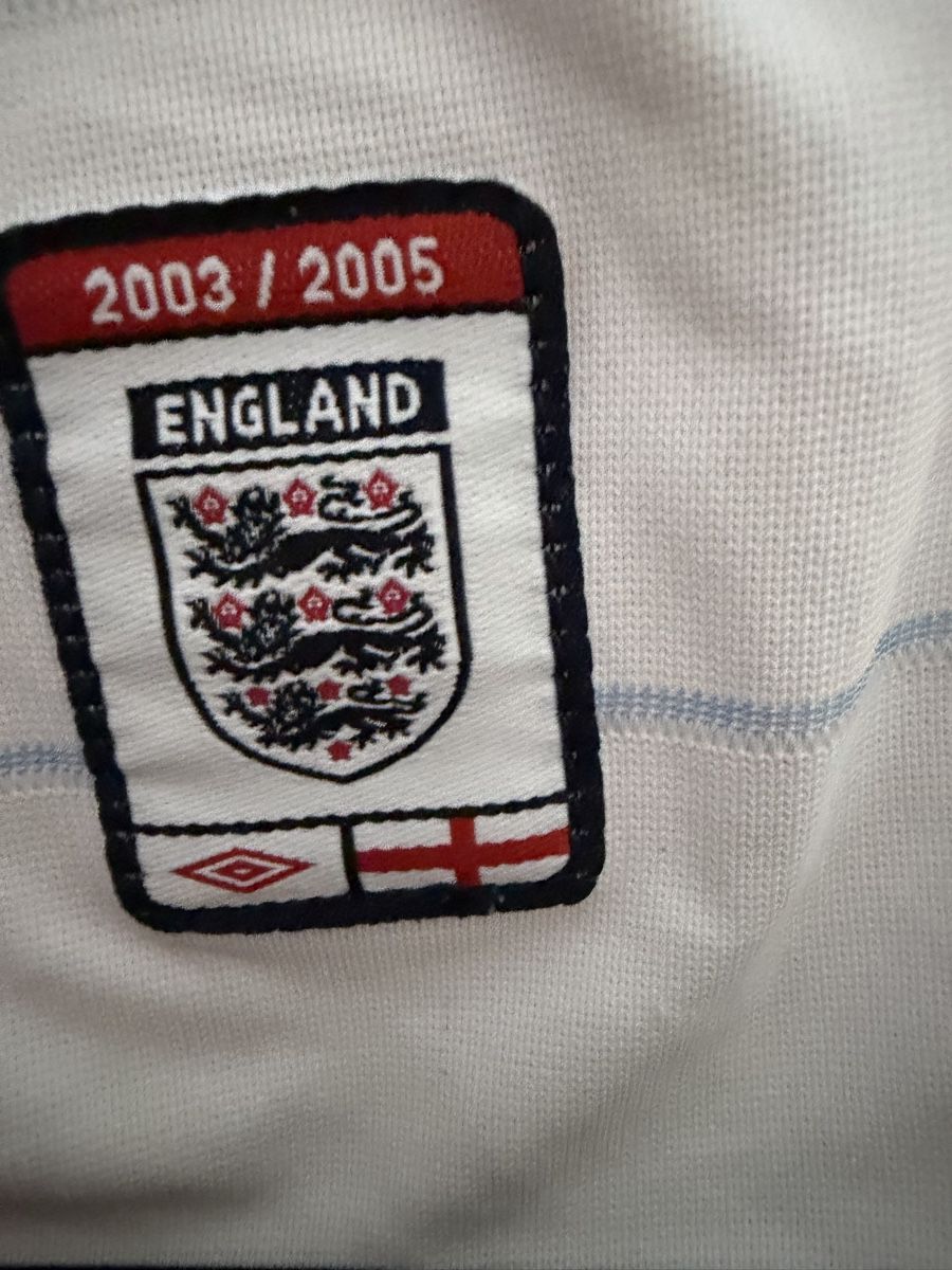 Umbro Canottiere & Pantaloni: Fussballtrikot England Umbro 2003/2005, doppelseitig!!! – Usato da Watt venduto da SwissBlueLine 4