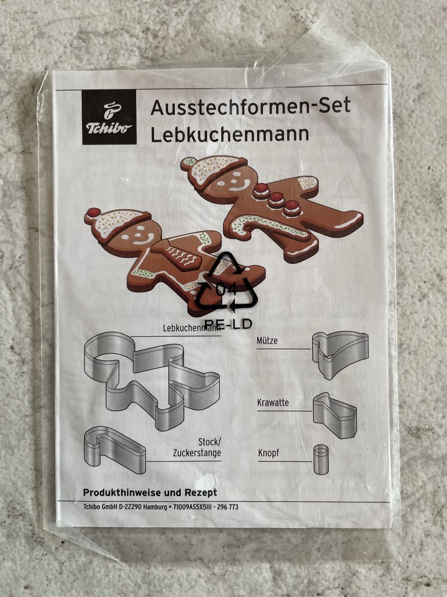 Tchibo Teglie da forno: Tchibo Ausstechformen-Set Lebkuchenmann 5-teilig – Usato da Hindelbank venduto da JohnDeere2020 3