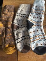 3x Kuschelsocken - flauschig weich-Wohlfühlen- Zeit für Dich