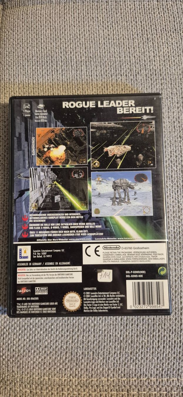 Nintendo Giochi: Star Wars Rogue Leader Rogue Squadron II GameCube – Usato da Uetliburg SG venduto da mss81 2