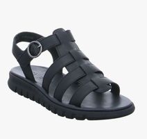 PAUL GREEN Sandalette Schwarz Leder (Grösse: 39) neuwertig