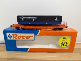 Spur H0 Roco 46354 SNCB Novatrans Taschenwagen DC