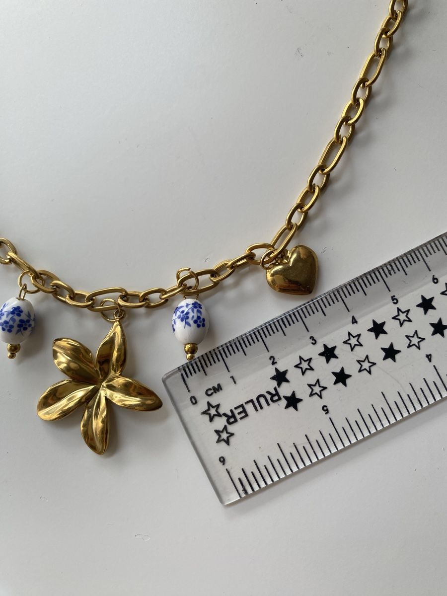 Murano Catenine: 18KGP Charms Panzerkette mit Glass Perlen – Nuovo (secondo la descrizione) da Givisiez venduto da dor_xb9k 4