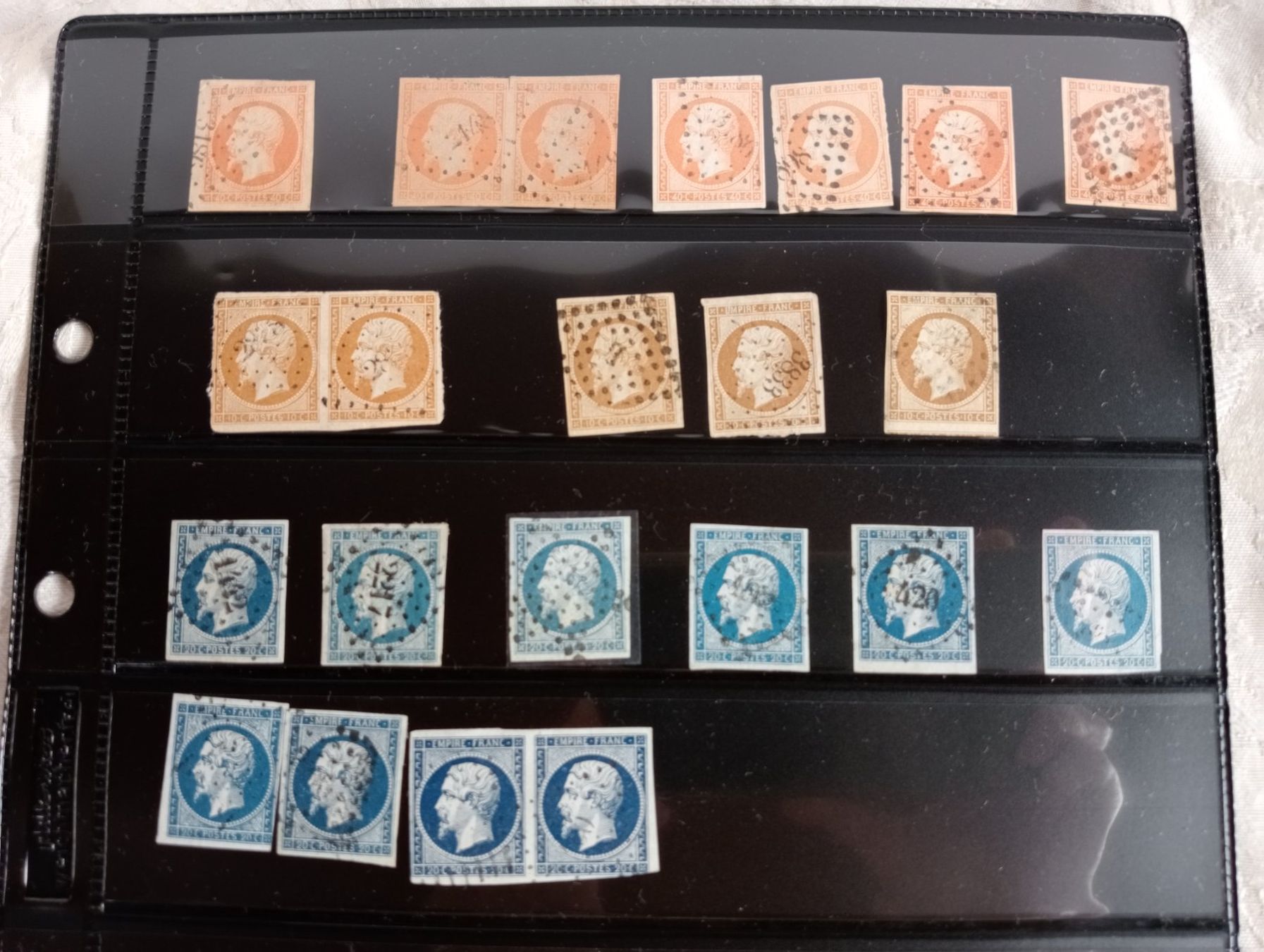 Tutti i francobolli: 41 alte Briefmarken Empire Franc gestempelt – Usato da Oberdorf BL venduto da Barocki888 1