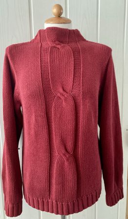 s.Oliver Strickpullover, Gr. 38, Bordeaux, Top Zustand!