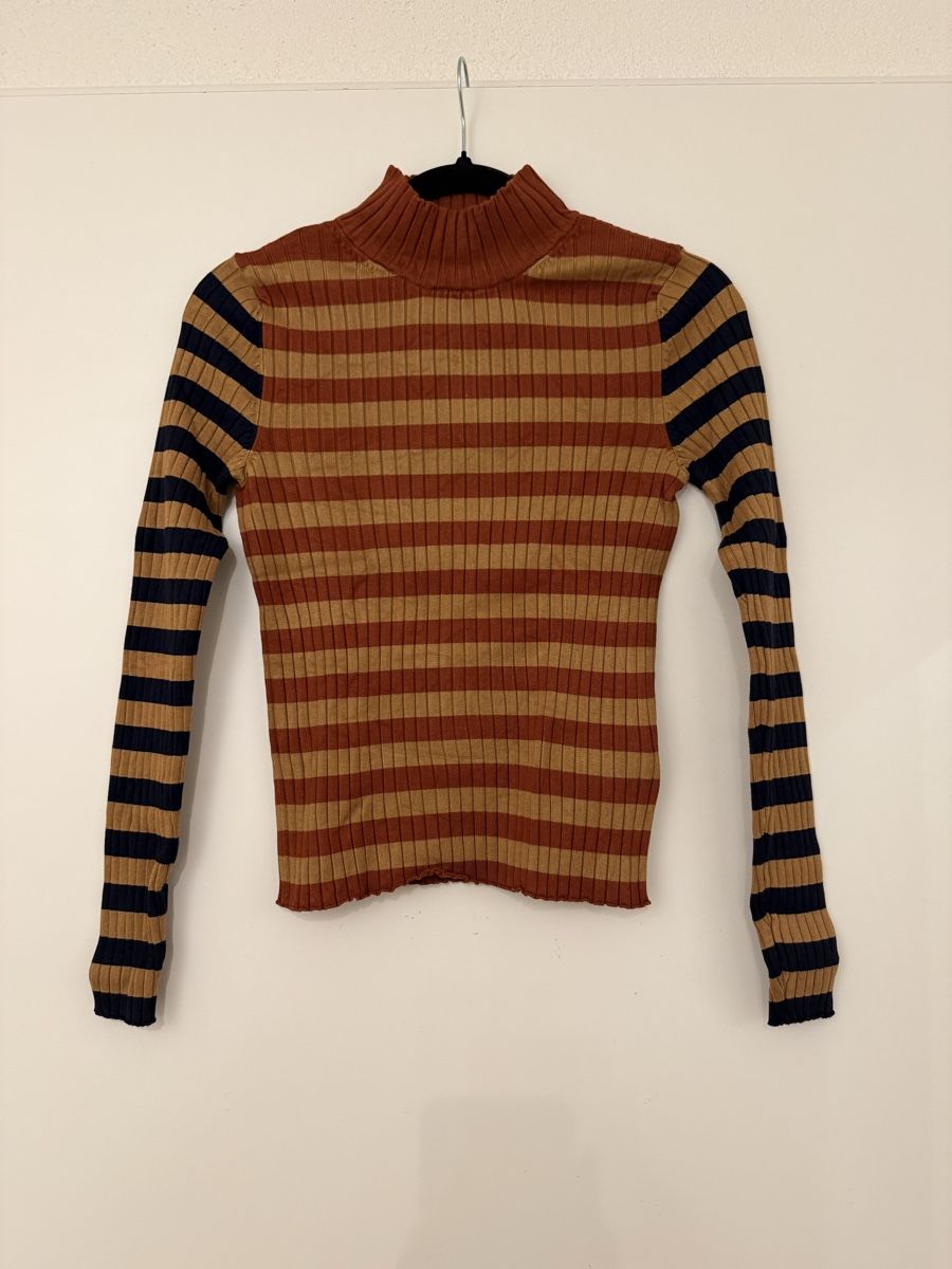 Esprit Camicie: Esprit Pullover gestreift langarm beige-rot-blau – Nuovo e nell'imballaggio originale da Zürich venduto da mha_mx9n