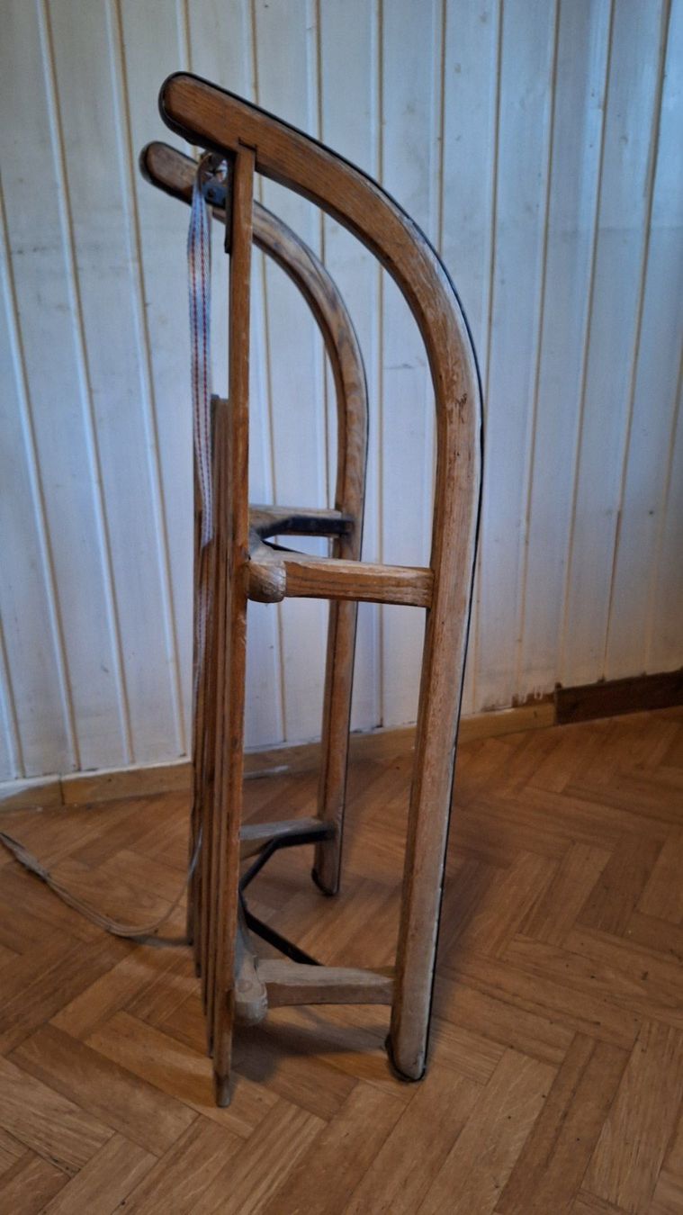 Xilografie: alter Davoser Holz Schlitten – Usato da Dornach venduto da majo8689 4