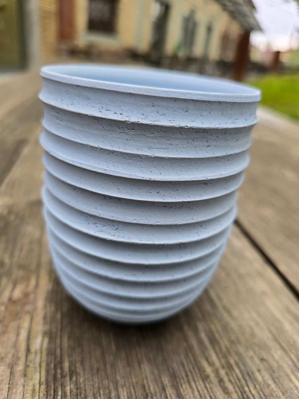 Vasi & Recipienti: Keramik: Objekt Becher cielblau – Nuovo (secondo la descrizione) da Romanshorn venduto da Rachacha