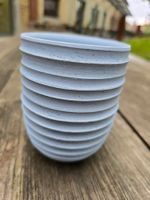 Keramik: Objekt Becher cielblau