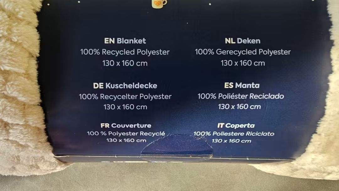Coop Coperte: Kuscheldecke hellbeige 130x160 cm – Nuovo e nell'imballaggio originale da Grosshöchstetten venduto da Chaotik-Reptil 2