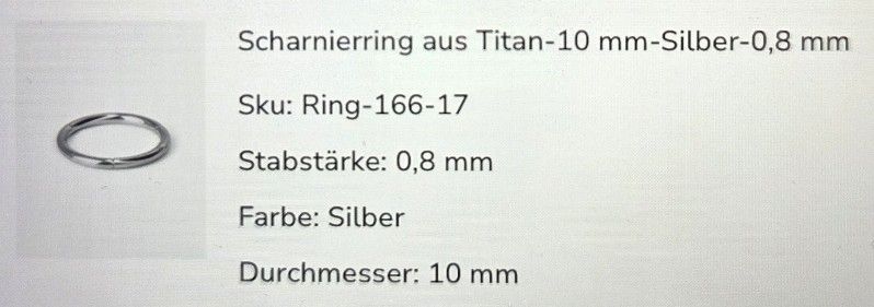 Piercingschmuck: Nasenpiercing Titan – Neu und originalverpackt aus St.Gallen von Its.eli035 1