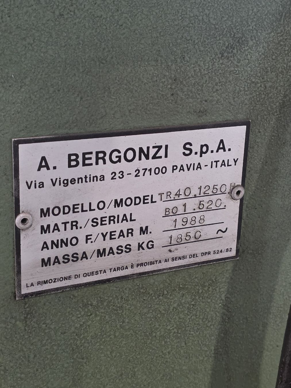 Trapani: Perceuse Radiale TR40 – Usato da Collombey venduto da JF.watch 3