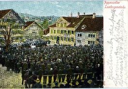 Appenzeller Landsgemeinde - Litho c1900