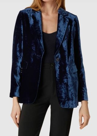 NEU! GERRY WEBER Blazer MOON SHINE in Samt-Optik, dunkelblau