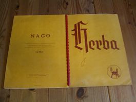 antikes Buch "Herba", Nago,Olten, 200 Heilkräuterbilder