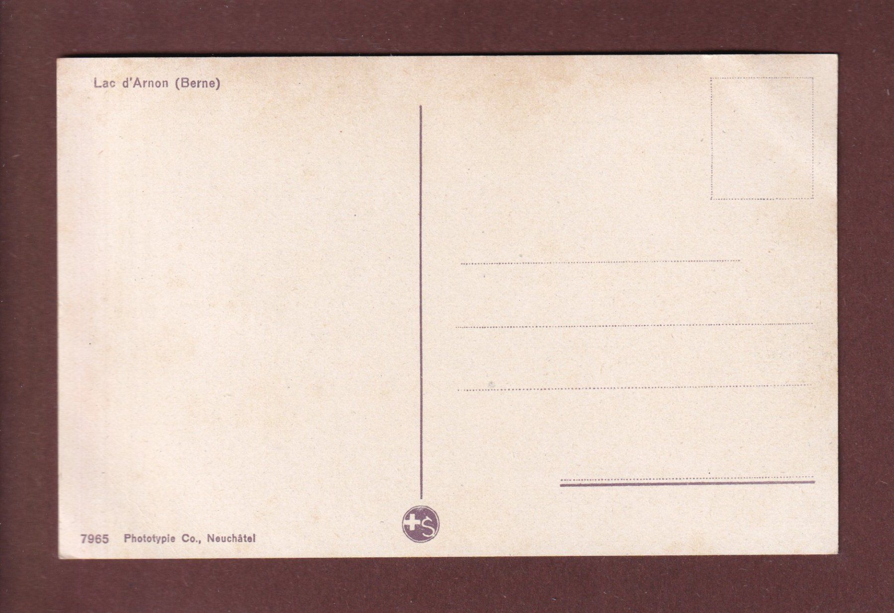 Cartoline postali: LAC D'ARNON – Usato da Pully venduto da nicecards 1
