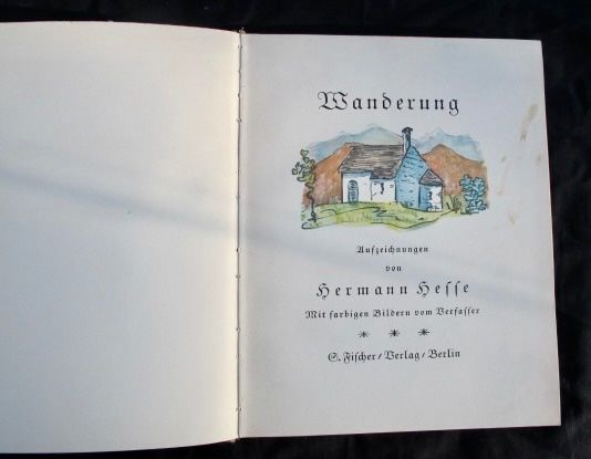 Libri: Buch: Hermann Hesse, Wanderung, mit farbigen Bildern, 1927 – Usato da Wolfisberg venduto da Mirjam13 1