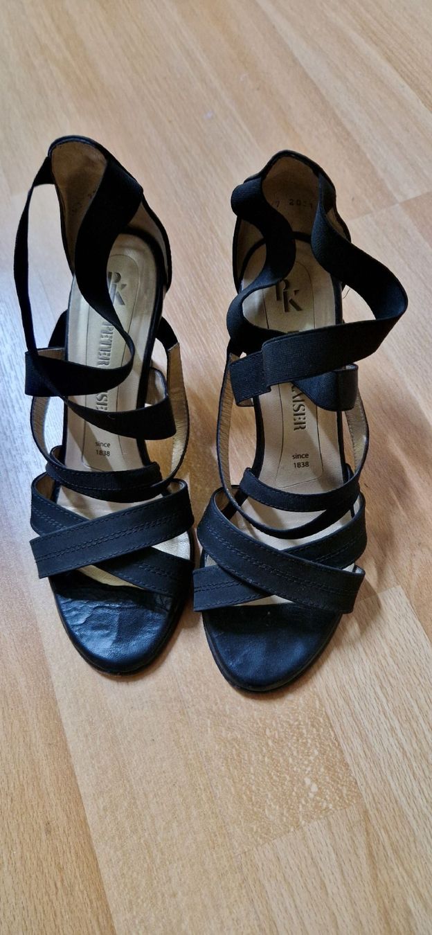 Kaiser Scarpe da donna: Peter Kaiser Damenschuh, schwarz, Gr. 5, Absatz ca. 6cm – Usato da Gasel venduto da sale65