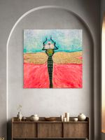 Libelle der Liebe/oil Bild Kunst Doks