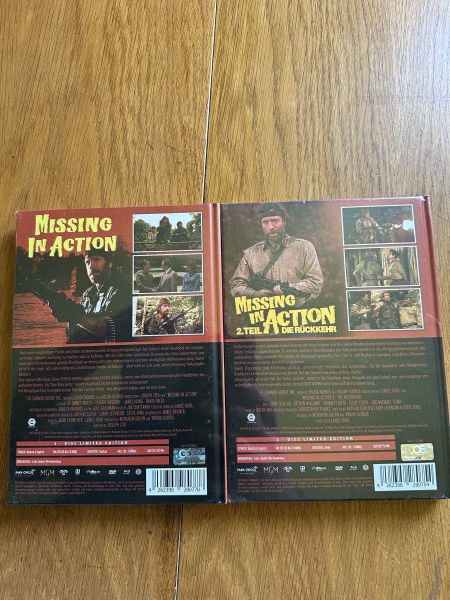 Tutti i DVDs: Missing in Action 1-2 Mediabook neu OVP Mediacs – Nuovo e nell'imballaggio originale da Benken ZH venduto da Audi-erich 1