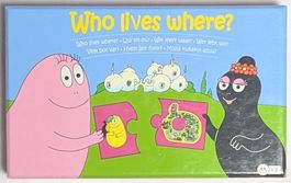 Barbapapa Puzzle - „Who lives where?“ - Wer lebt wo?