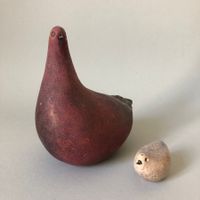 Vintage Design Keramik Vögel von G. Olivier