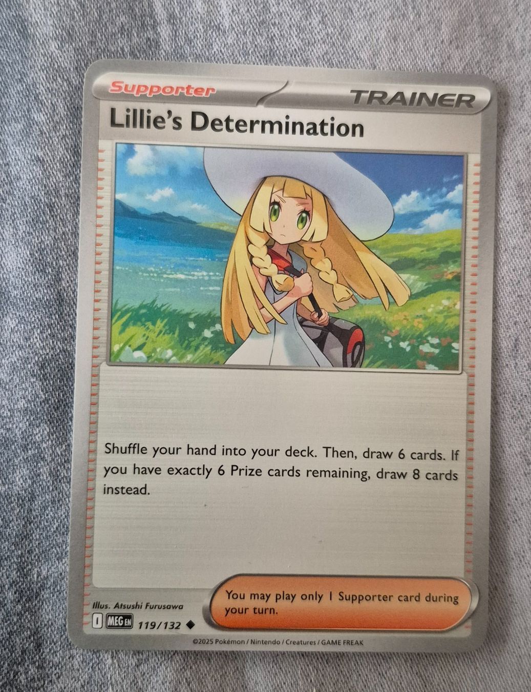 Pokémon Carte collezionabili: LILLIE'S DETERMINATION 119/132 MEGA EVOLUTION POKEMON ENG – Usato da Grand-Lancy venduto da luc111