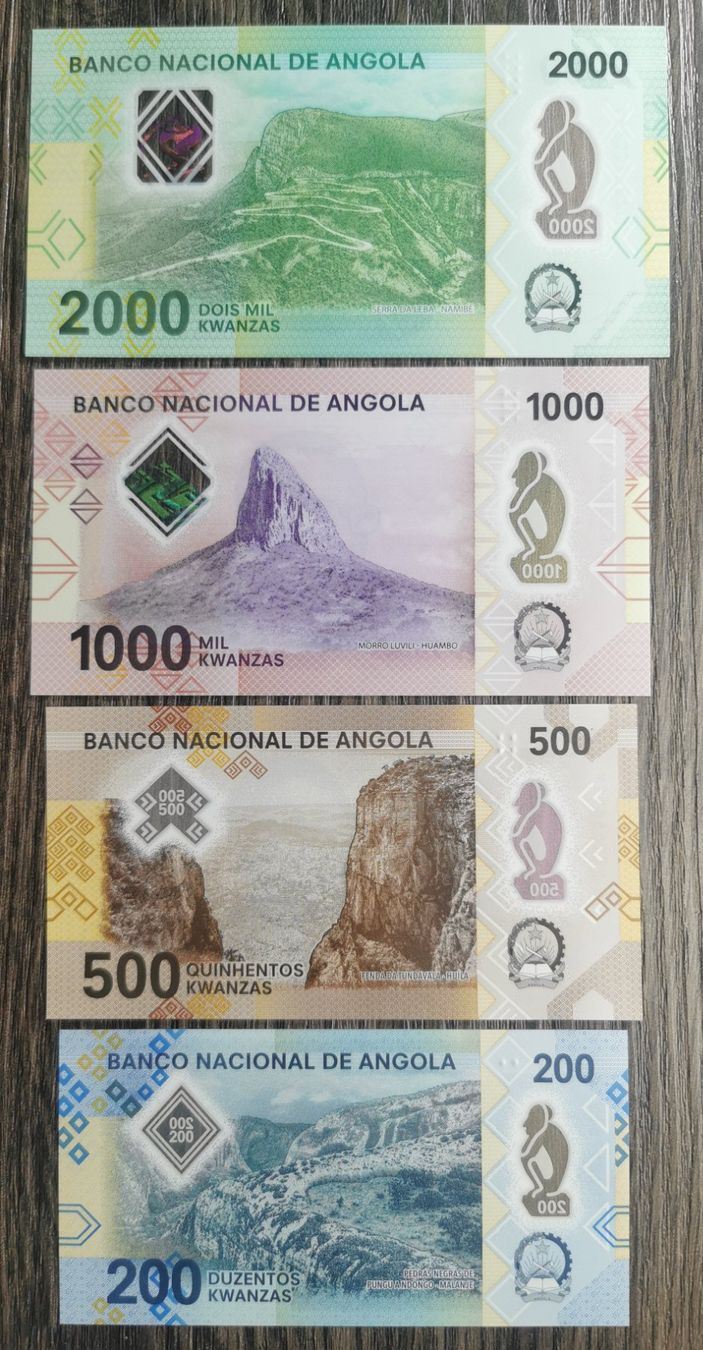 Banconote: Angola 200,500,1000,2000 Kwanzas UNC _3 – Nuovo (secondo la descrizione) da Cousset venduto da Patricio77 1