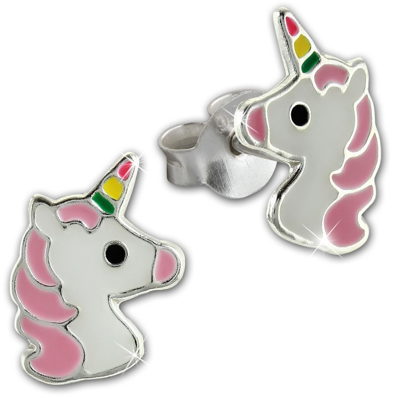 Orecchini pendenti & Orecchini a lobo: Einhorn Kinderohrstecker 925Silber – Nuovo e nell'imballaggio originale da Wetzikon ZH venduto da shoo-shoos