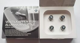 SET 4x Original OEM BMW Logo Ventilkappen für KfZ mit RDC