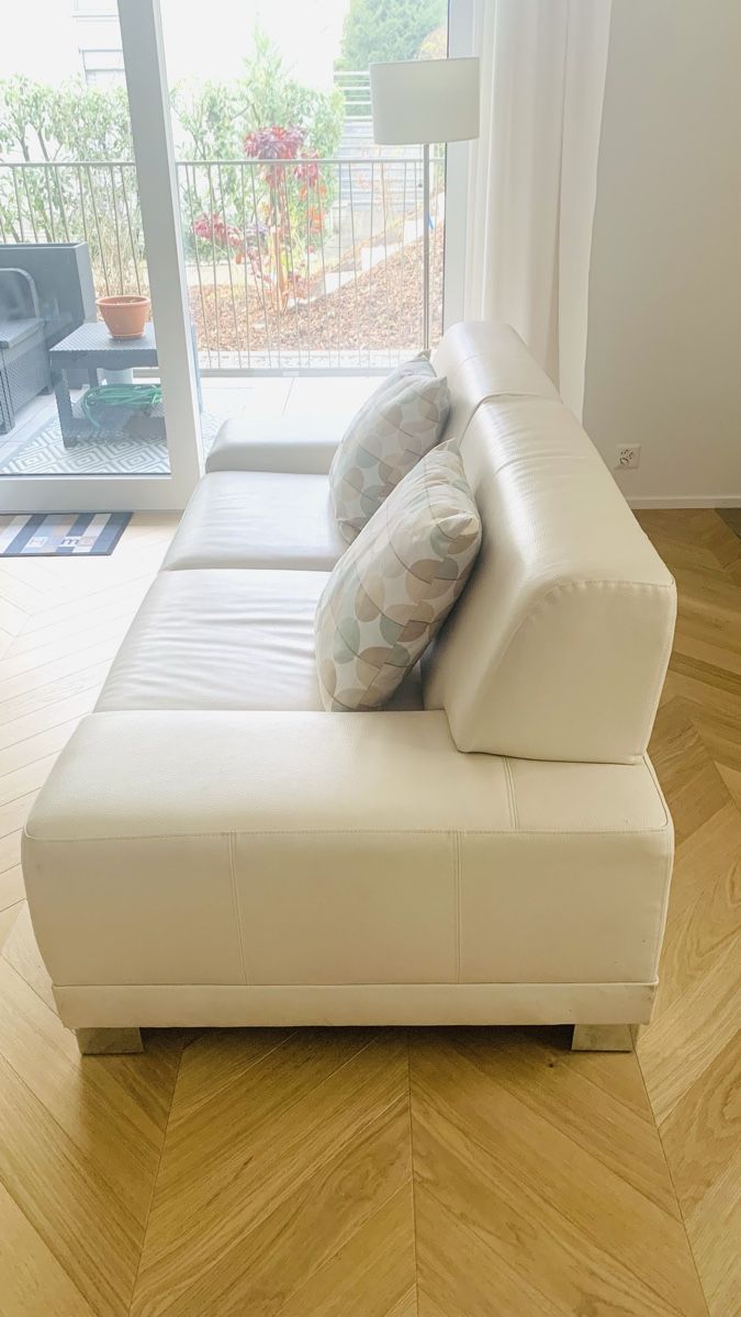 Sofas: 3 seats leather sofa ecru colour – Gebraucht aus Zürich von Angela_Fashion_Lover 2