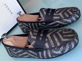 GUCCI Guccissima Caleido Driver's Mokassin Loafers 40.5 NEU