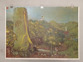 Schulwandbild 98 Rapunzel (Valéry Heussler 1958)