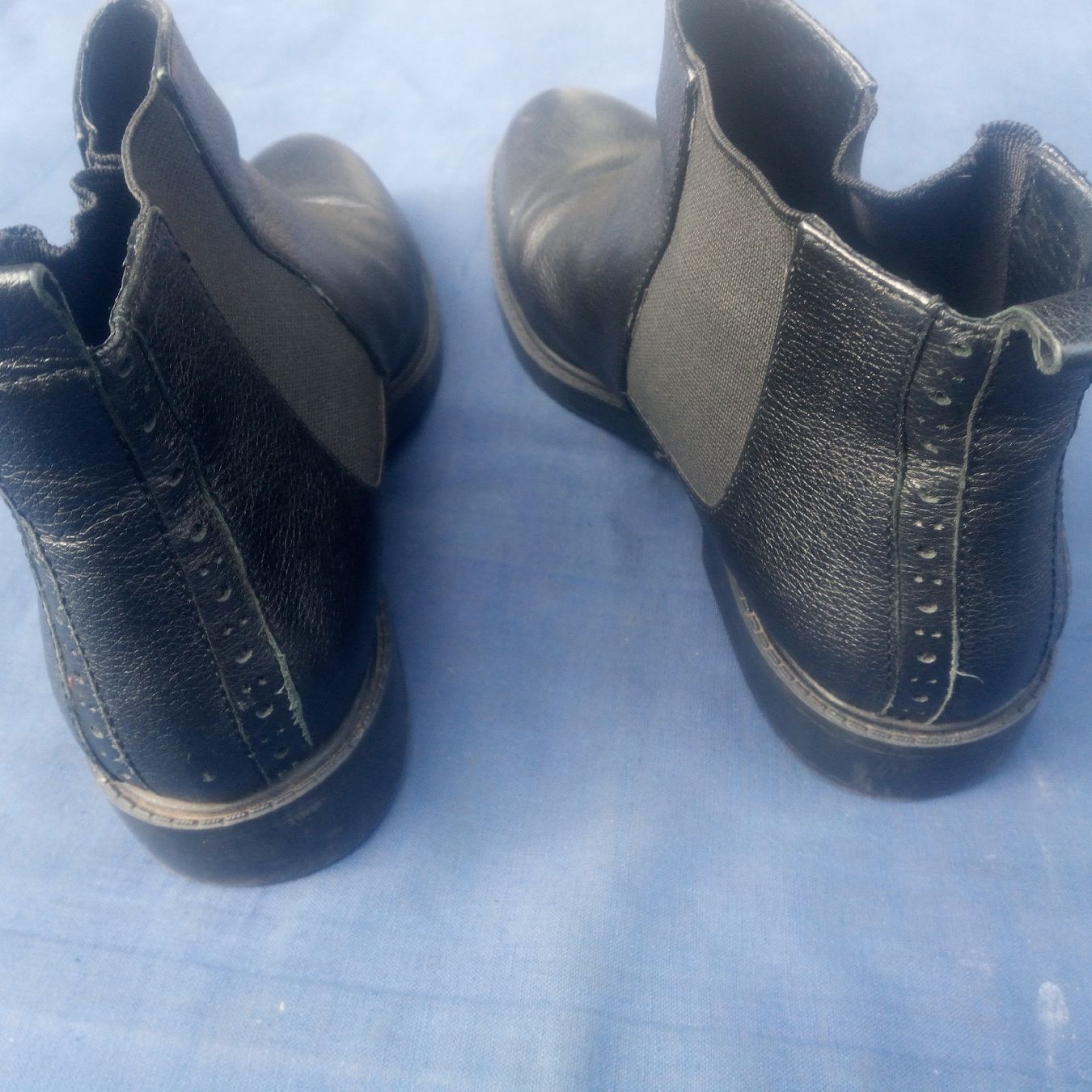 Scarpe da donna: Schwarze Lederstiefeletten, Grösse 37 – Usato da Luzern venduto da toenu23 3
