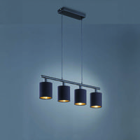 Pendelleuchte, Stoff, 75 cm x 12 cm