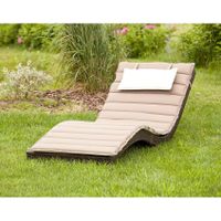 Zwei Gartenliegen Piacenza Polyrattan Braun (Merxx)
