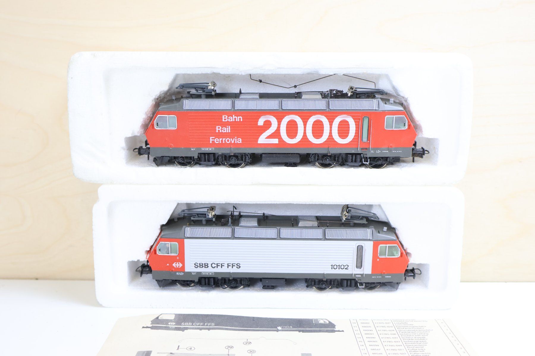 Roco Modelleisenbahnen: ROCO 2 x SBB Re 4/4 E-Lok - DC H0 Doppelpack – Gebraucht aus Winterthur von Monstera 2