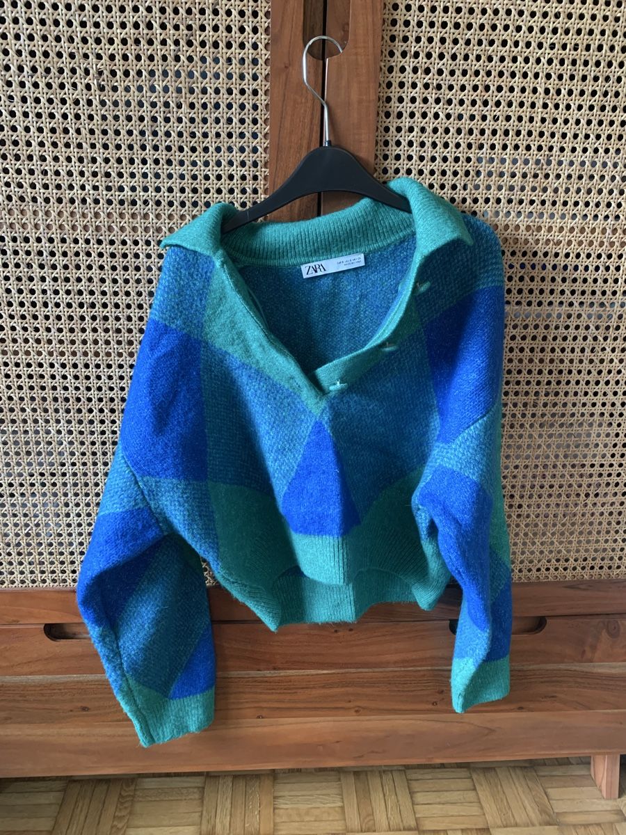 Zara Pullover & Sweatshirts: Pullover blau/ grün – Neu (gemäss Beschreibung) aus Zürich von salosae