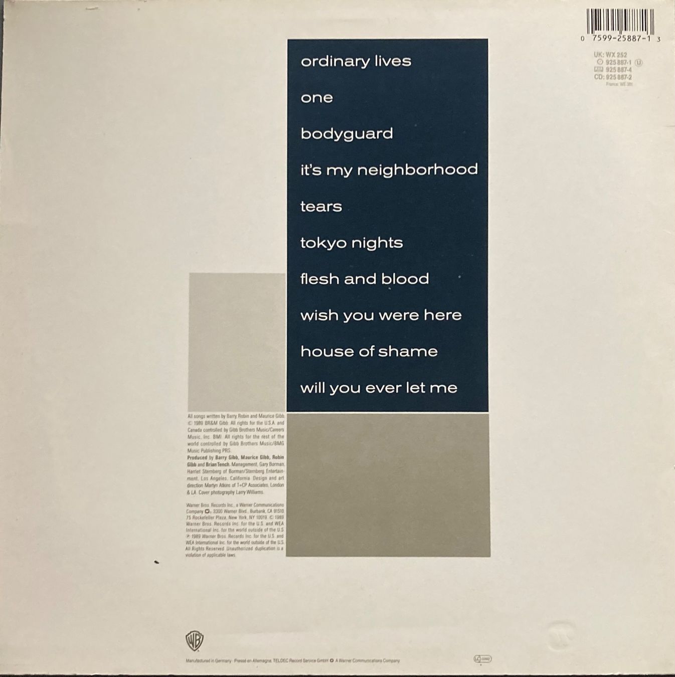 Schallplatten: BEE GEES - ONE – Gebraucht aus Poliez-Pittet von Newtown-Records 1