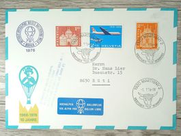 TR12 Enveloppe + Timbre Suisse 1976