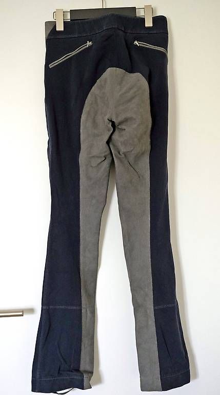 Pantaloni: Damen Jodhpurreithose navy/grau – Usato da Cham venduto da paradora 1