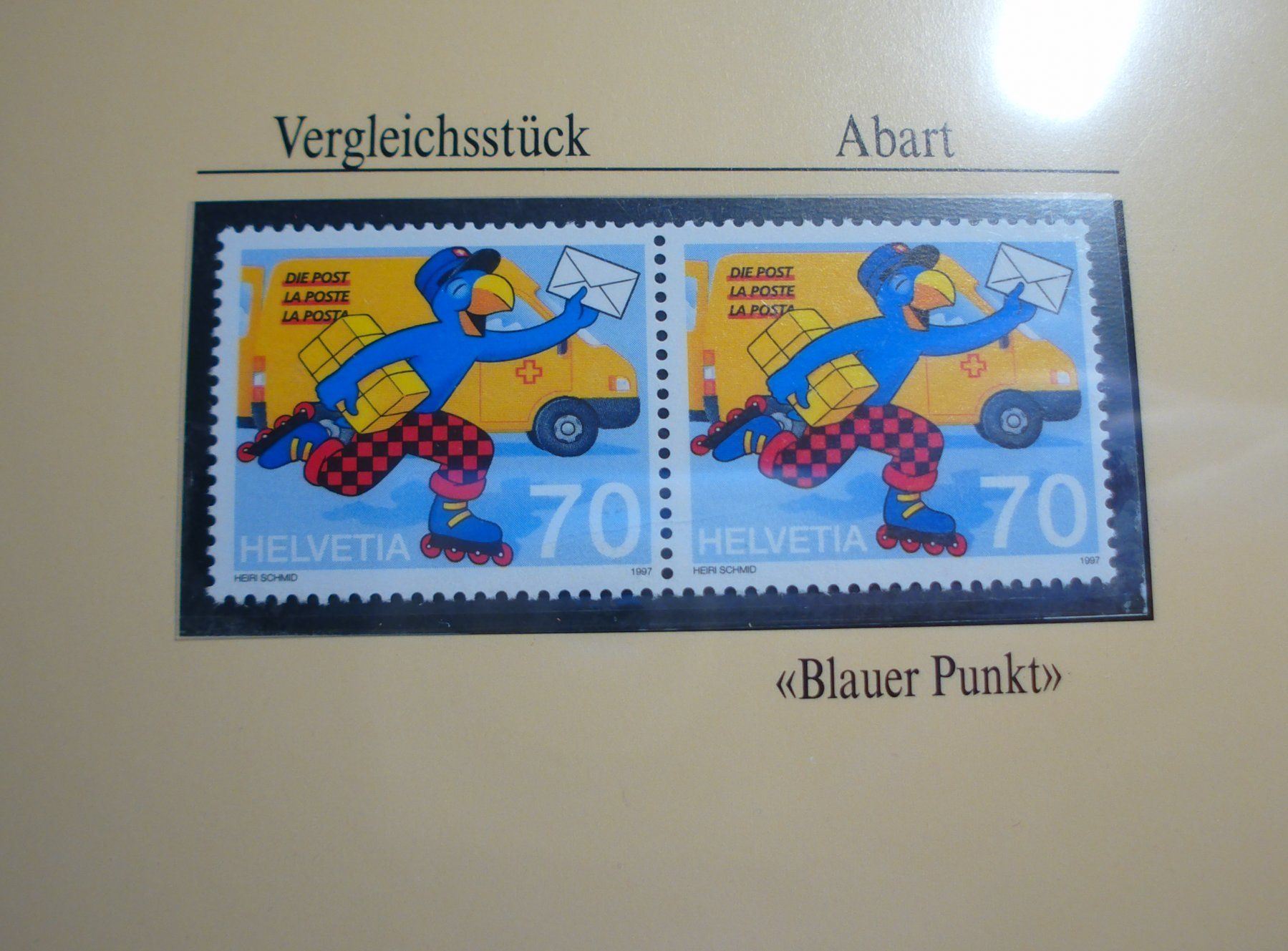 Tous les timbres: Abart 1997 **,  Globi, "Blauer Punkt" – D'occasion à Niederwil AG par morostahu