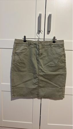 Jeansrock Damen Khaki Grösse 44 guter Zustand
