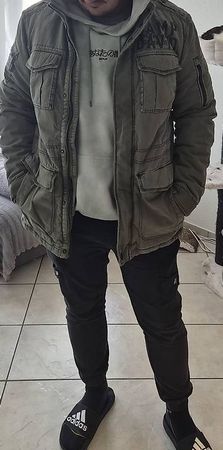 Camp David Jacke, Olivengrün, Grösse L - Winter Jacke top!